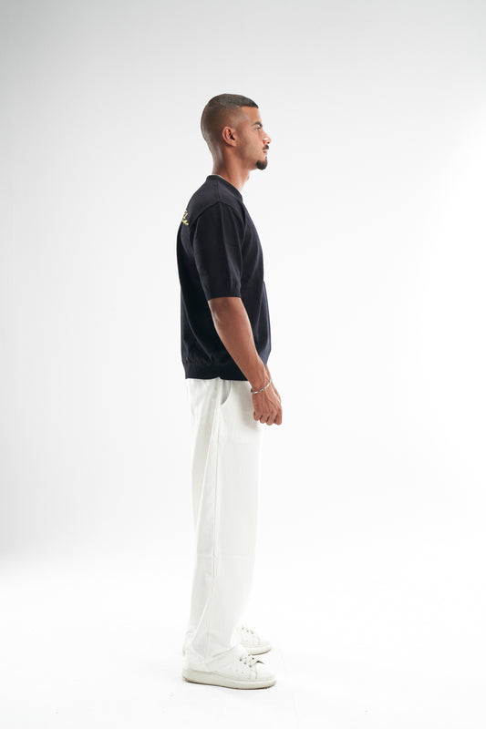 Black Born A Star Round Knitted