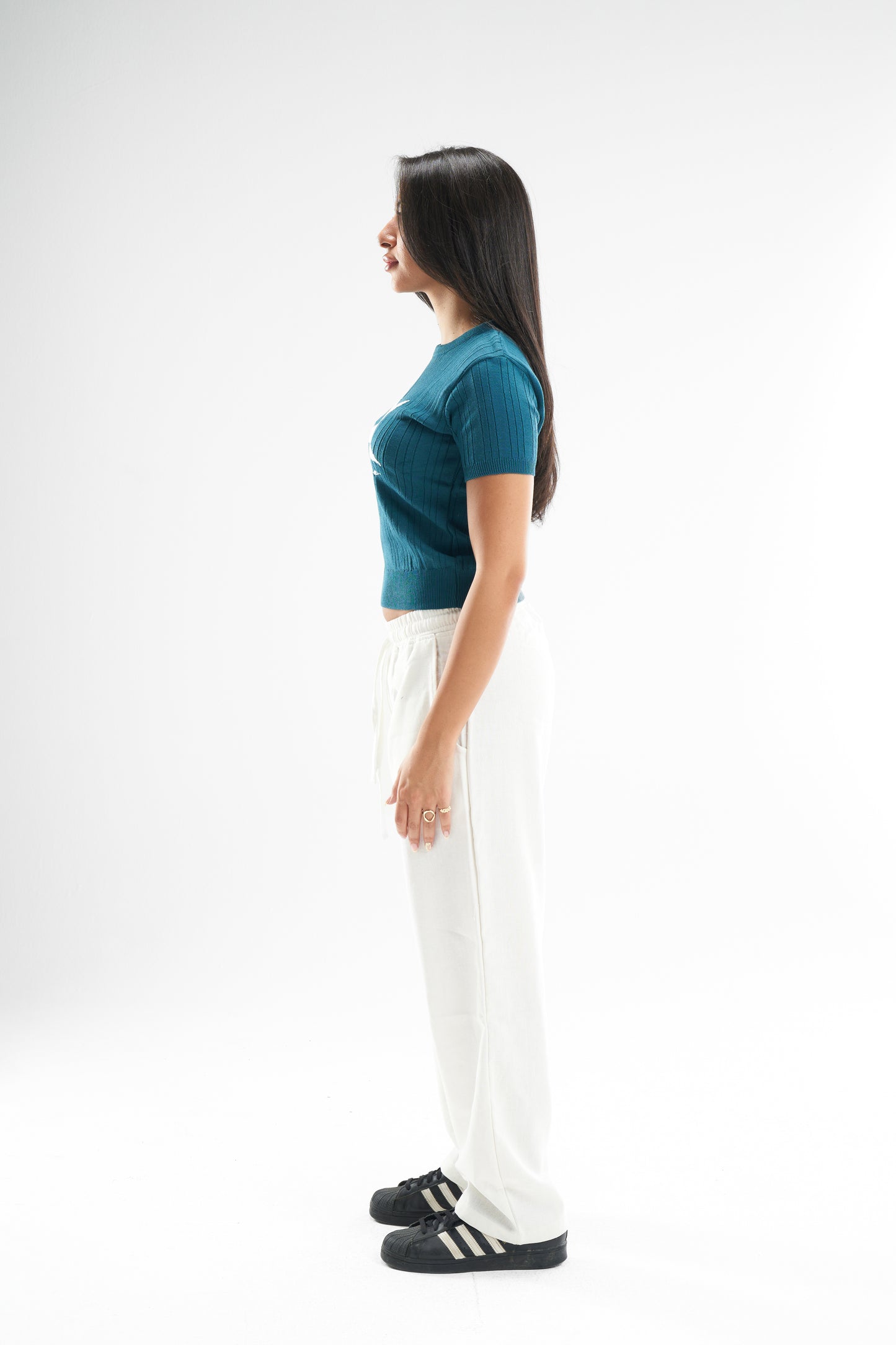 Terquise Star Cropped Knitted