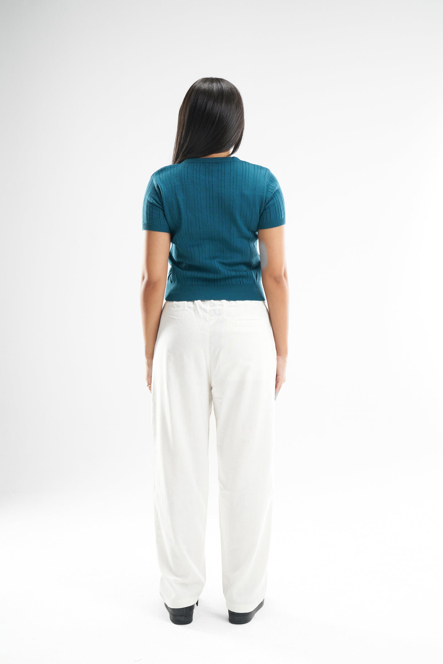 Terquise Star Cropped Knitted