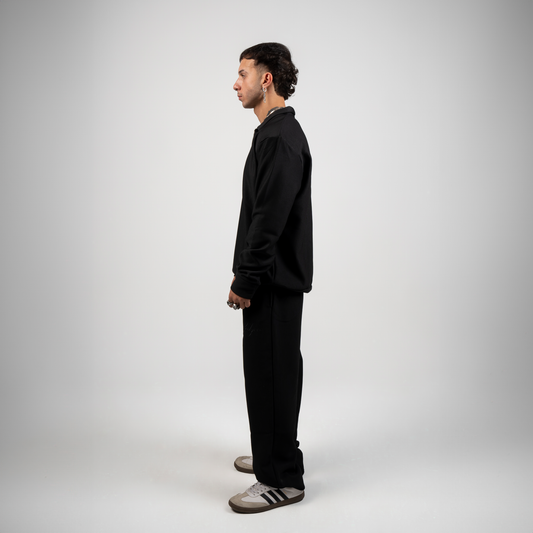 Black Nonsense Drama Quarter Zipper