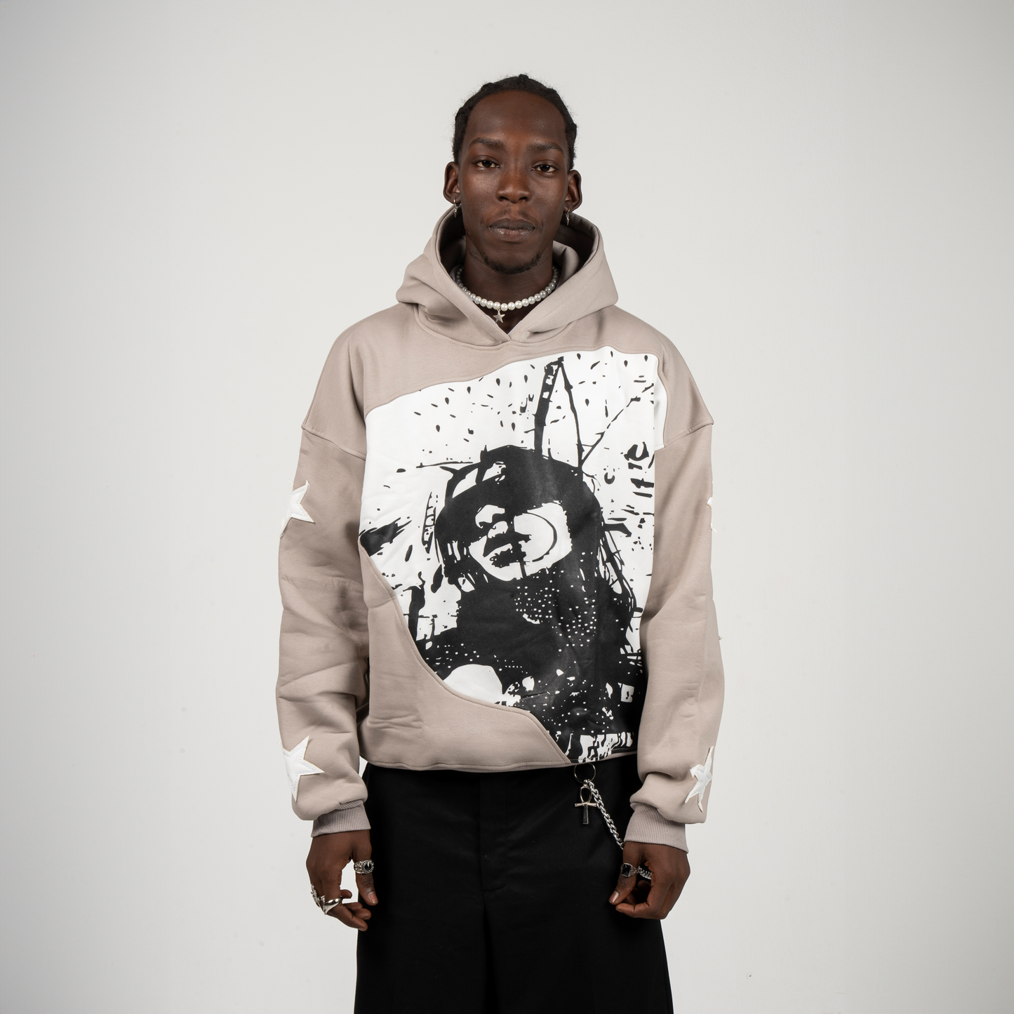 Savage Star Gray Hoodie