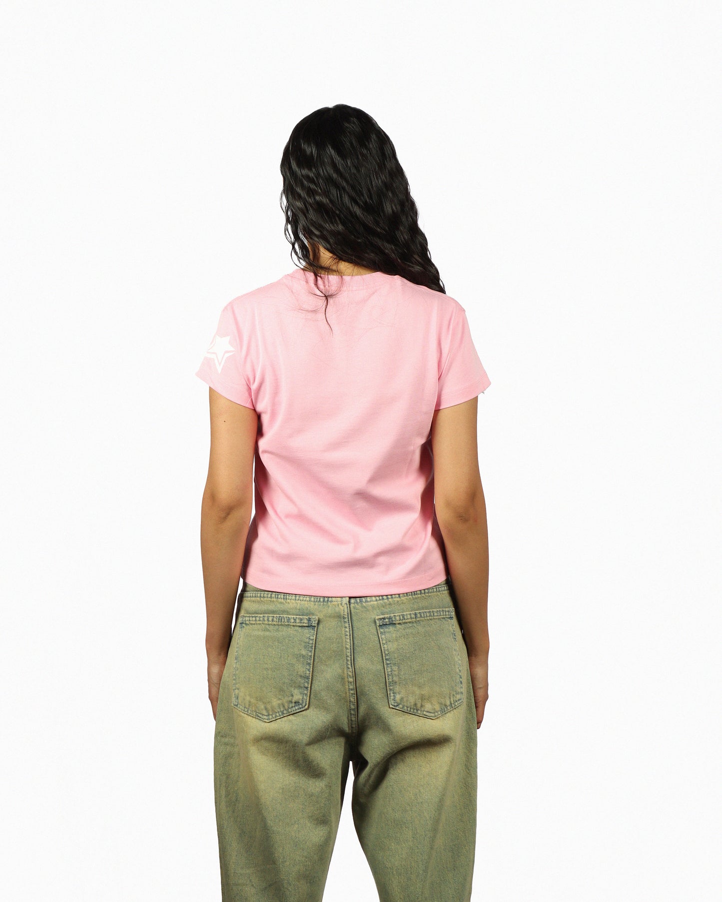 Star Girl Pink Cropped T-shirt