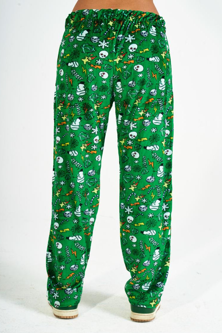 Xmas Drop Pants In Green