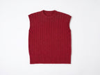 Burgundy Ribbed Knit Sleeveless Top
