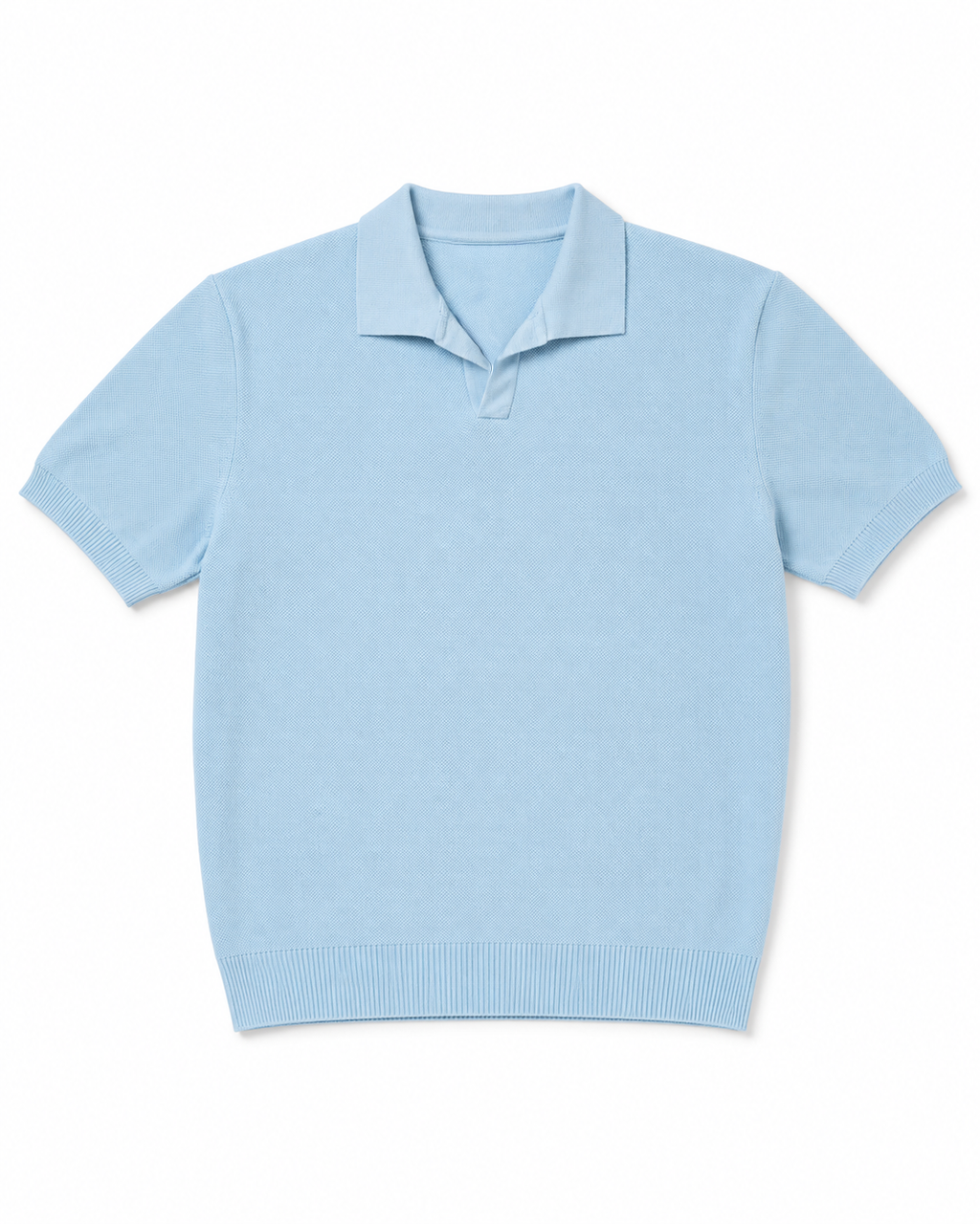 Core Knit Polo Light blue