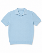 Core Knit Polo Light blue