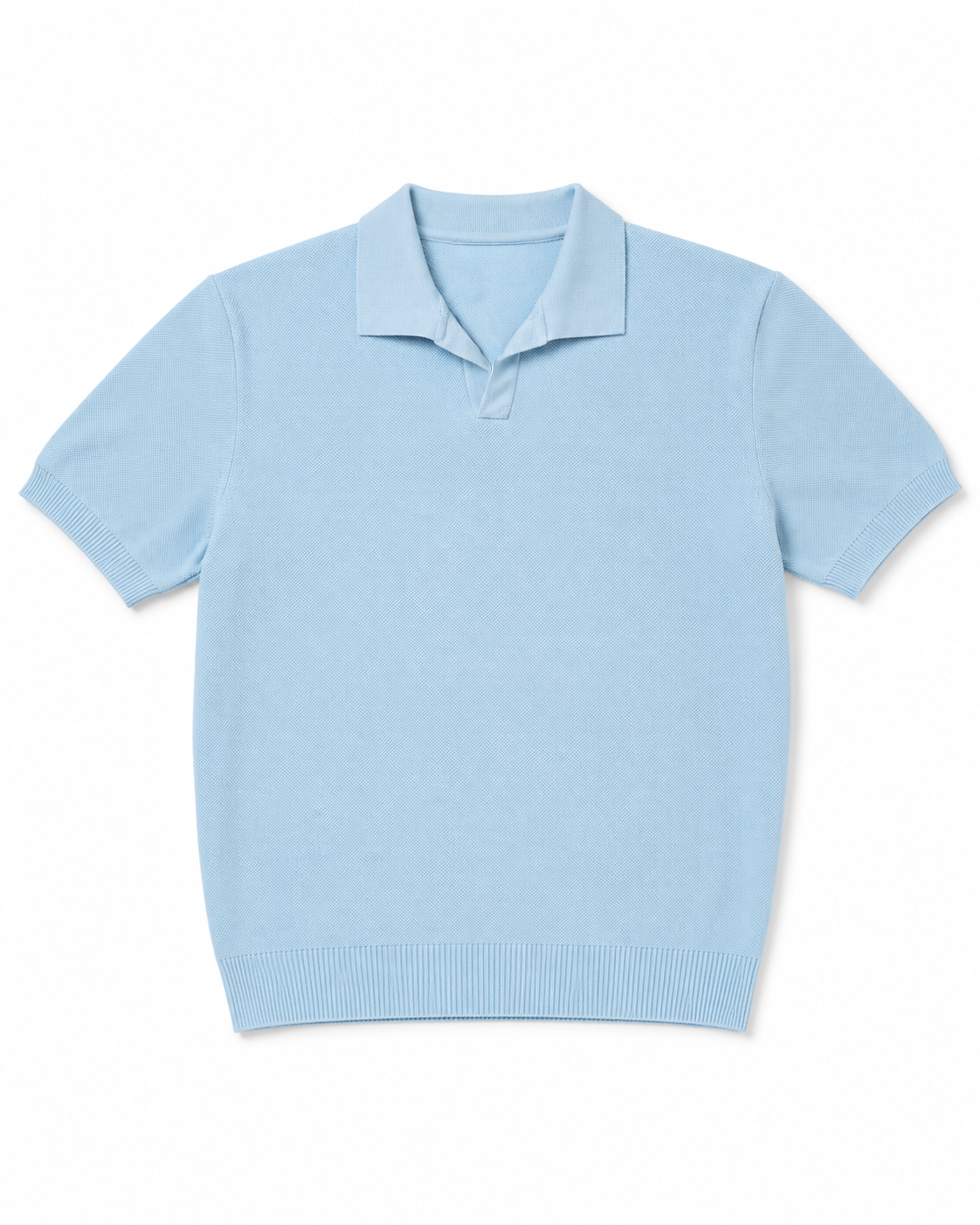 Core Knit Polo Light blue