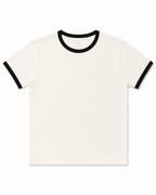 White Ringer Tee