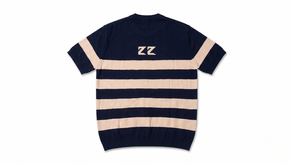 Navy & cream Stripe Knit Tee