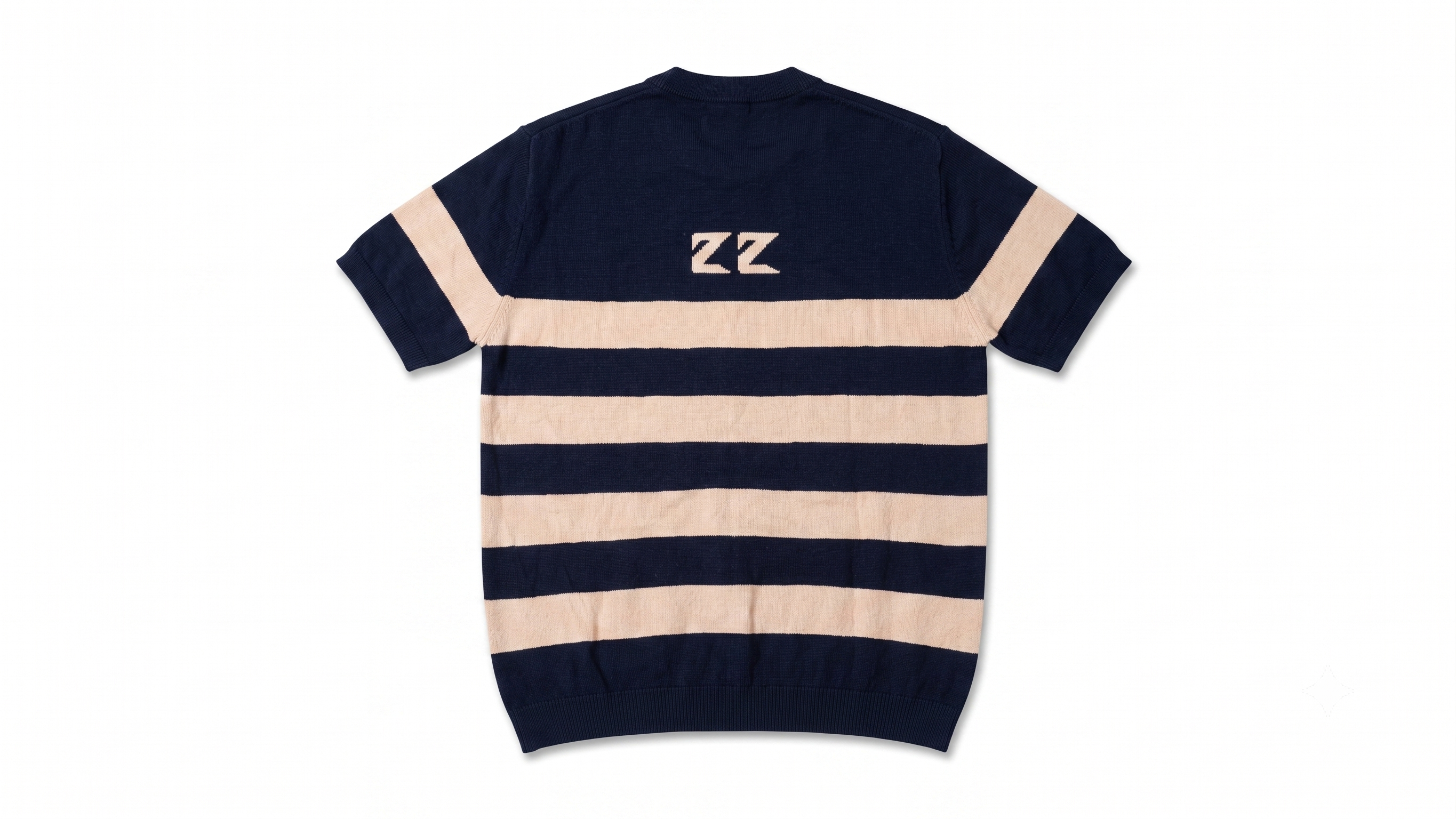 Navy & cream Stripe Knit Tee