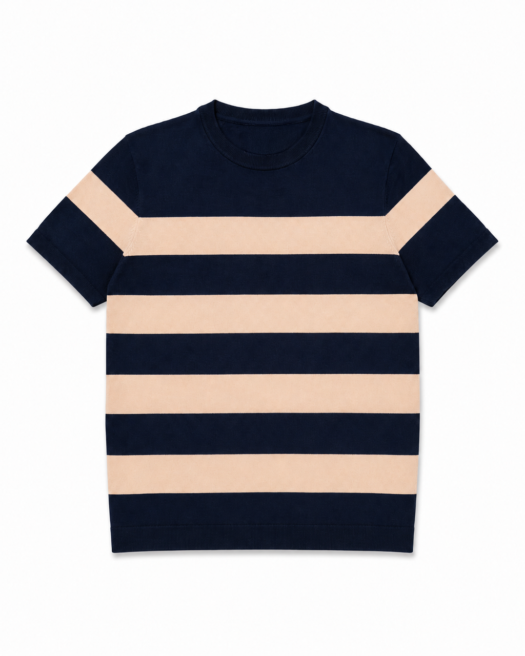 Navy & cream Stripe Knit Tee