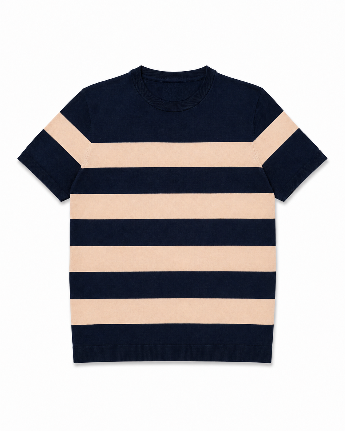 Navy & cream Stripe Knit Tee