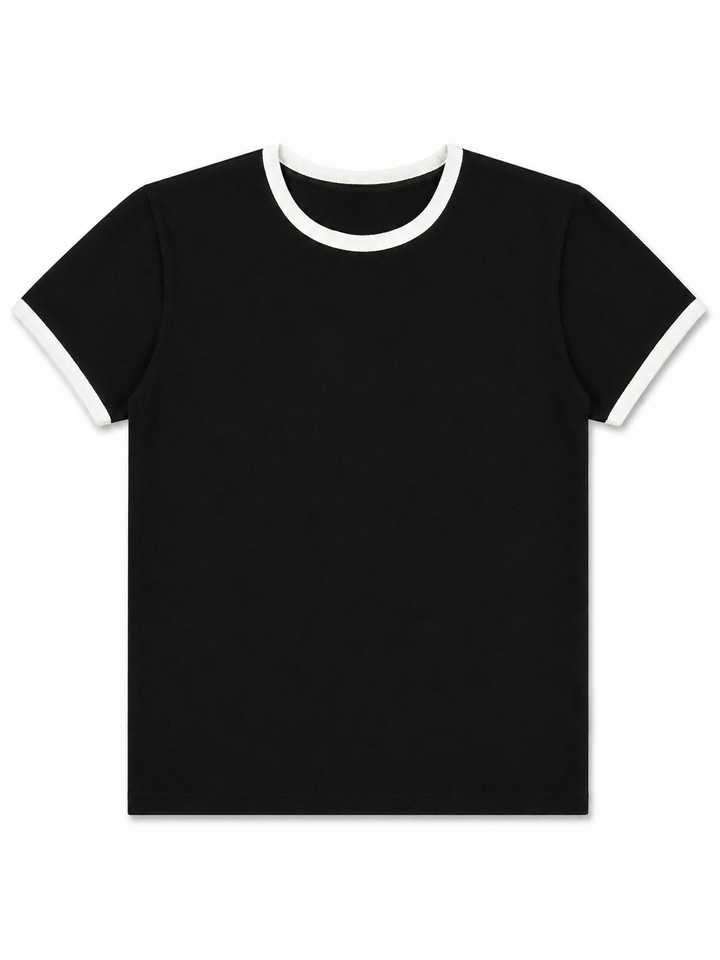 Black Ringer Tee