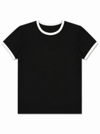 Black Ringer Tee