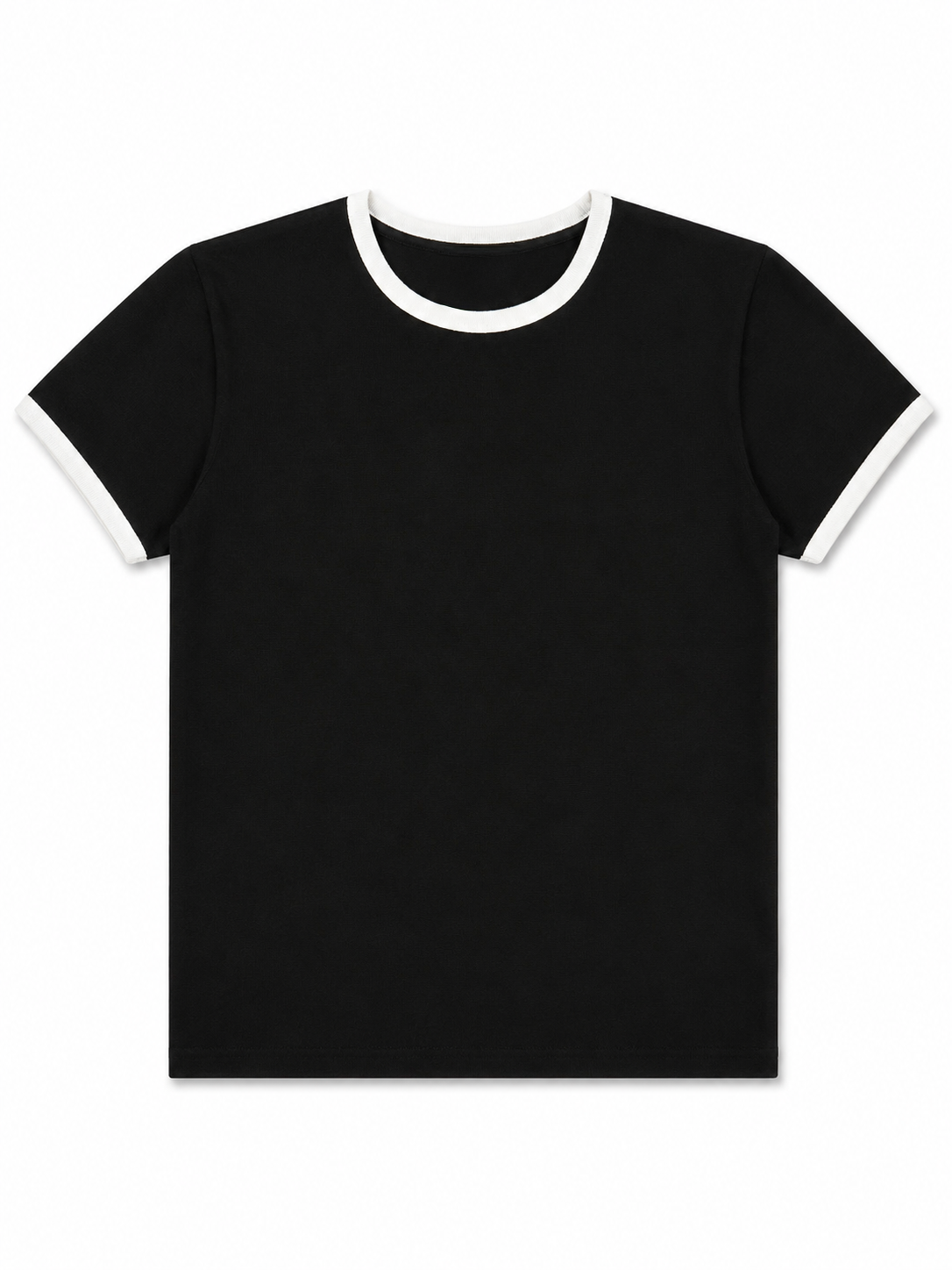 Black Ringer Tee