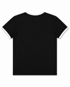 Black Ringer Tee