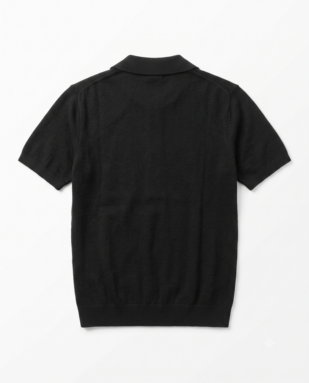 Core Knit Polo Black