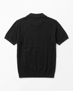 Core Knit Polo Black