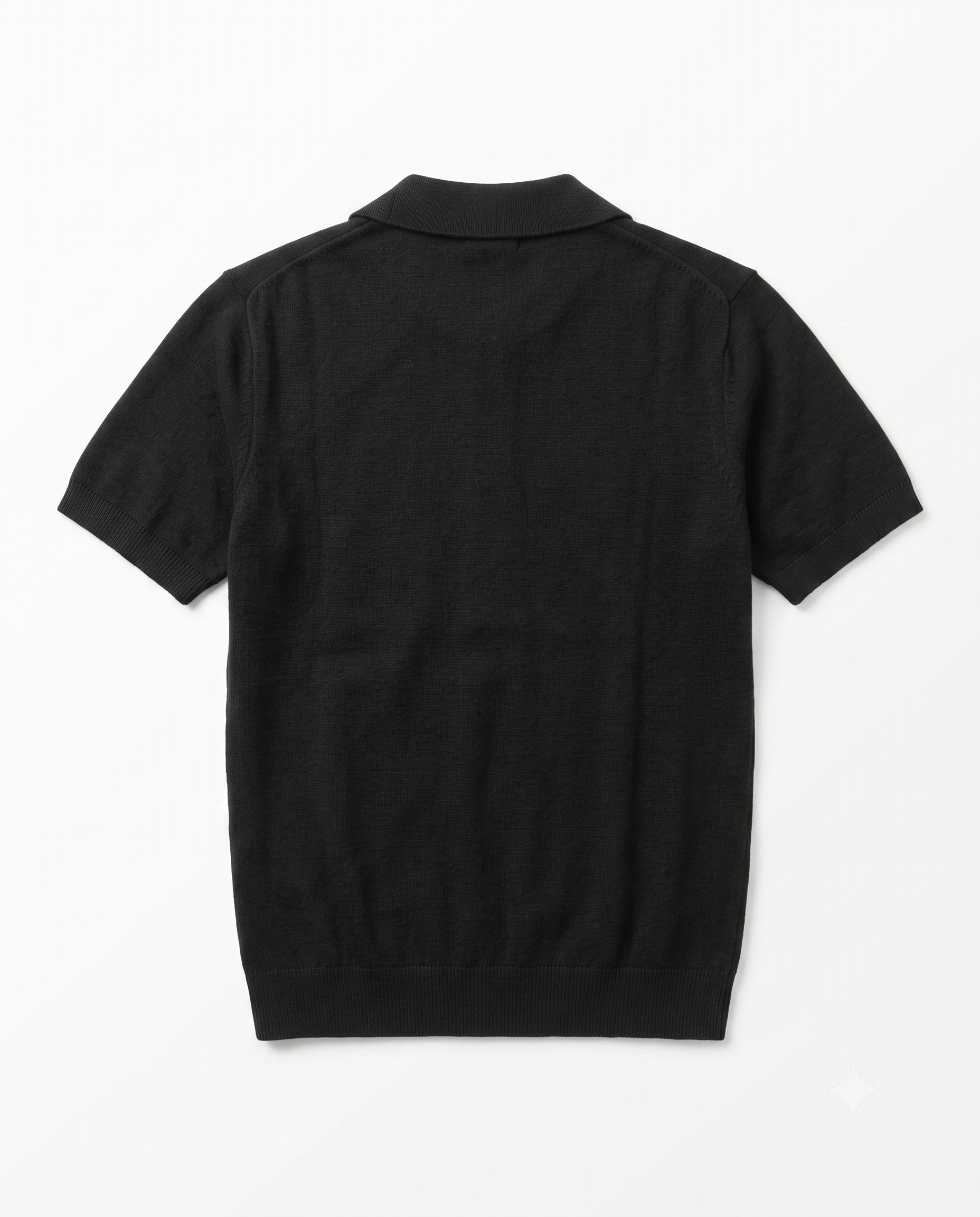 Core Knit Polo Black
