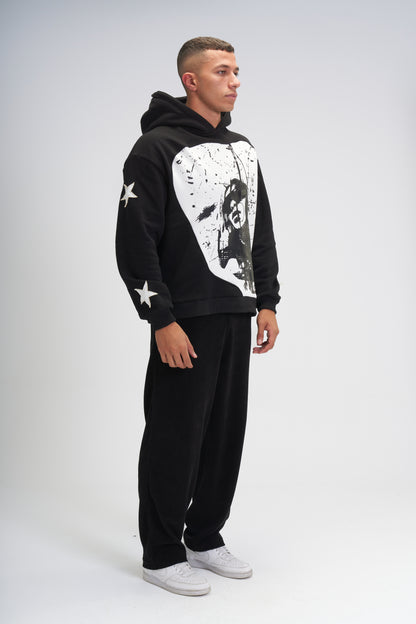 Black Savage Star Hoodie