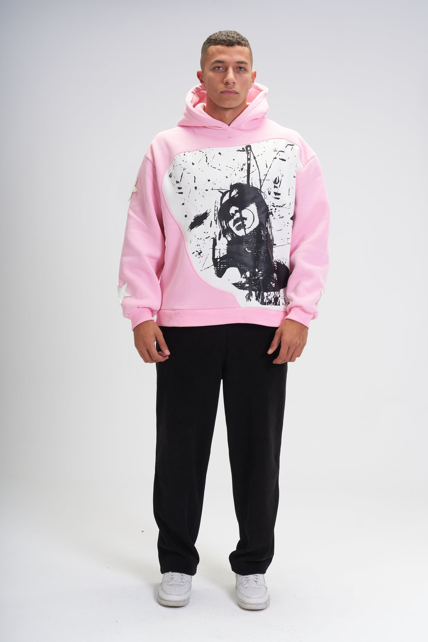 Pink Savage Star Hoodie