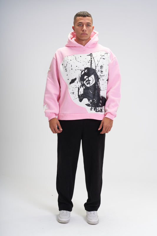 Pink Savage Star Hoodie