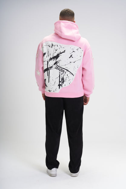 Pink Savage Star Hoodie