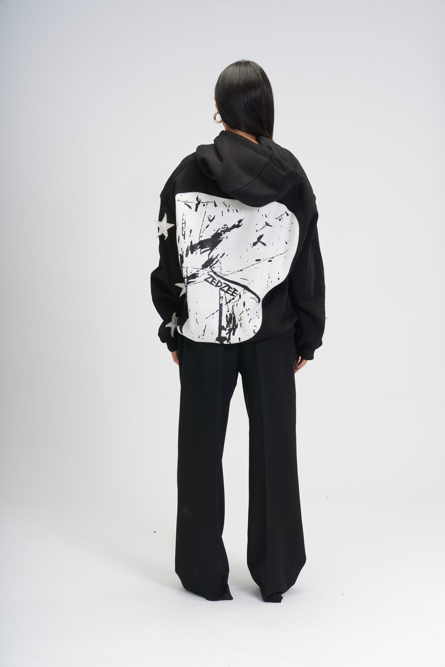 Black Savage Star Hoodie