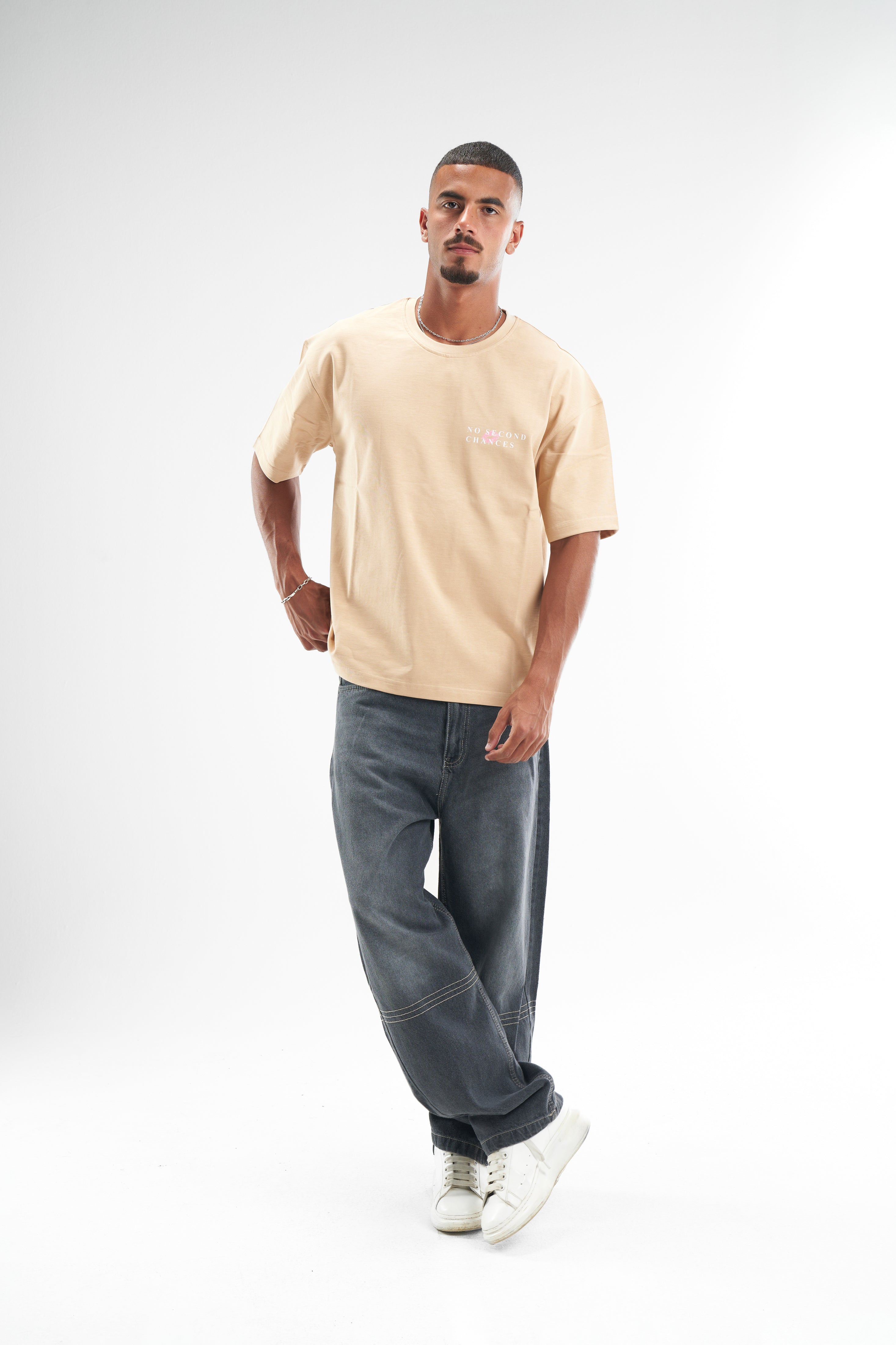 Beige No Second Chance T-Shirt
