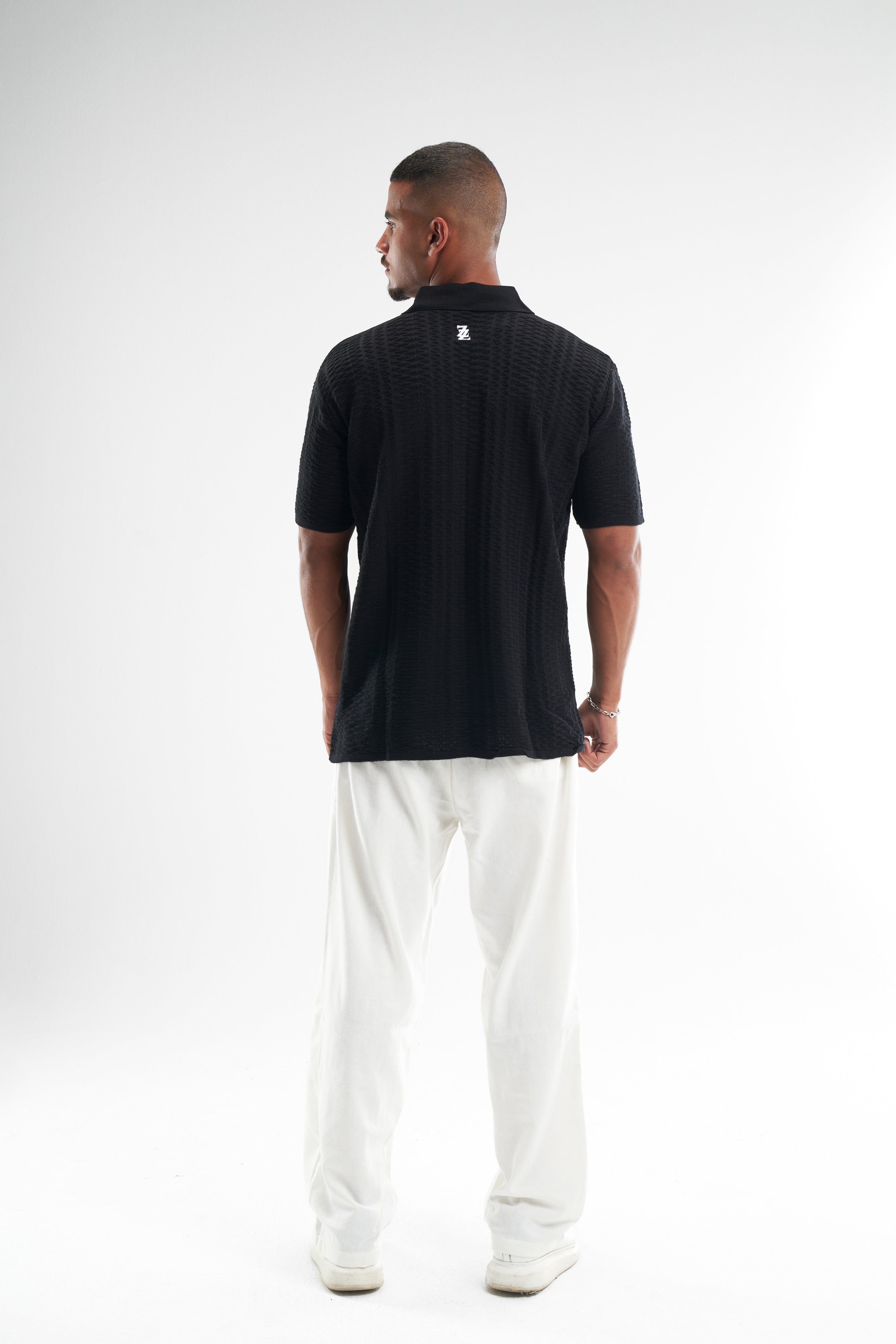 Black Shirt Knitted