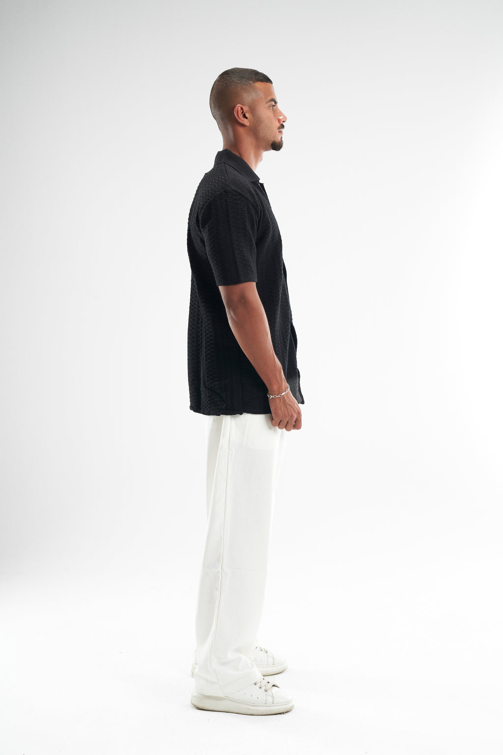 Black Shirt Knitted