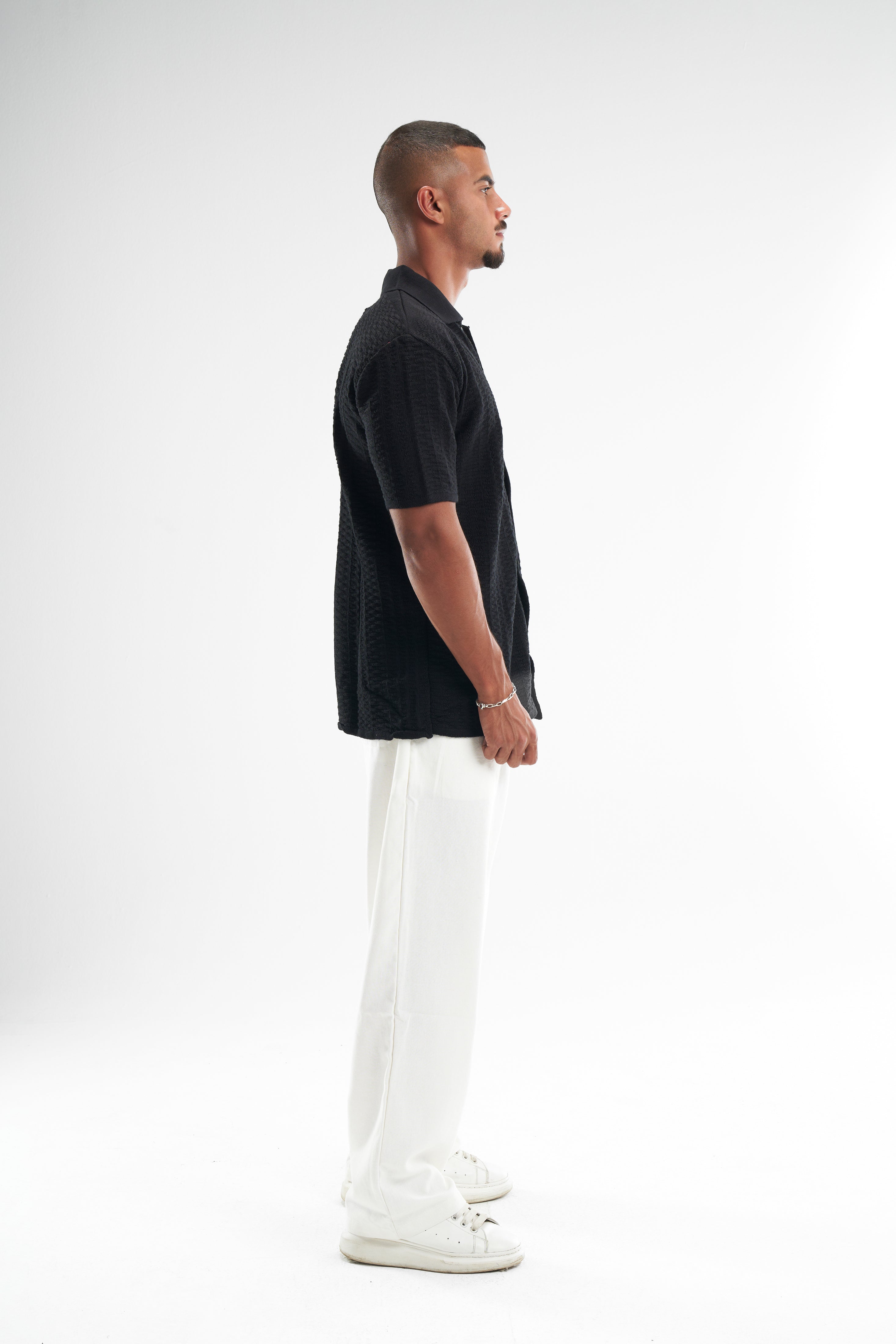 Black Shirt Knitted