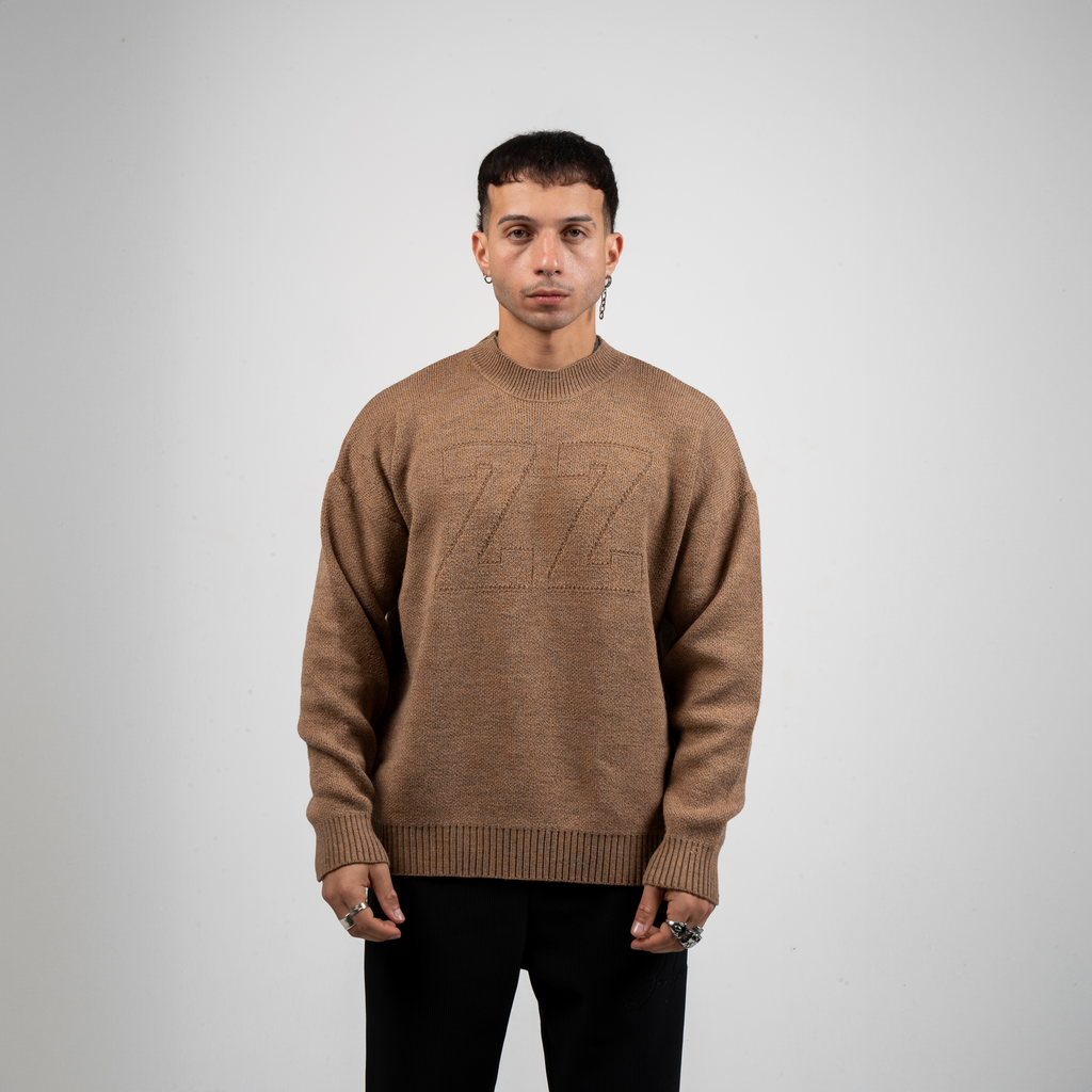 Brown ZZ Knitted