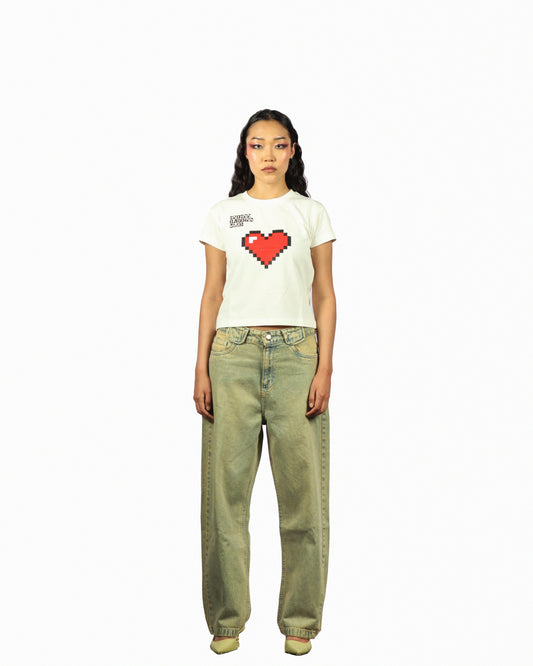 Baddies Club White Cropped T-shirt