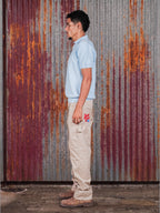 Core Knit Polo Light blue