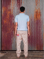 Core Knit Polo Light blue