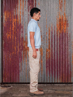 Core Knit Polo Light blue