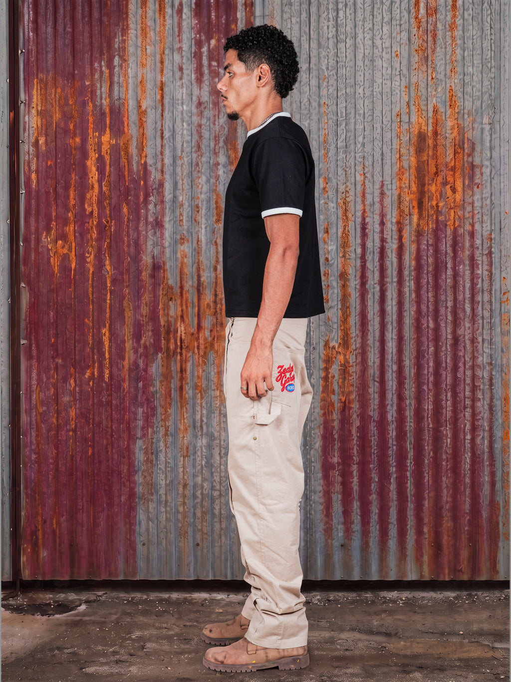 Black Ringer Tee