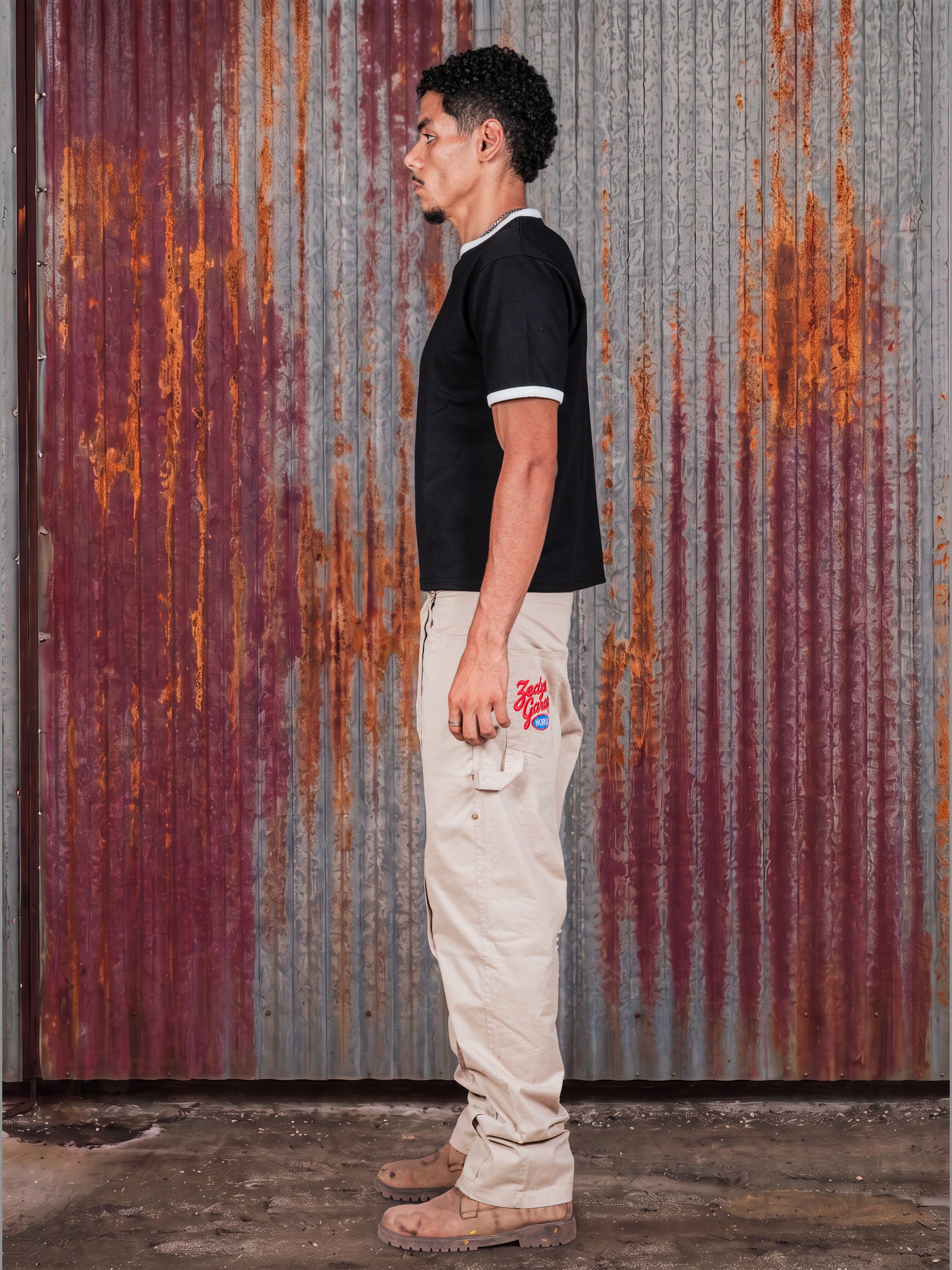 Black Ringer Tee