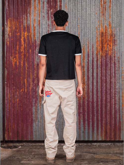 Black Ringer Tee
