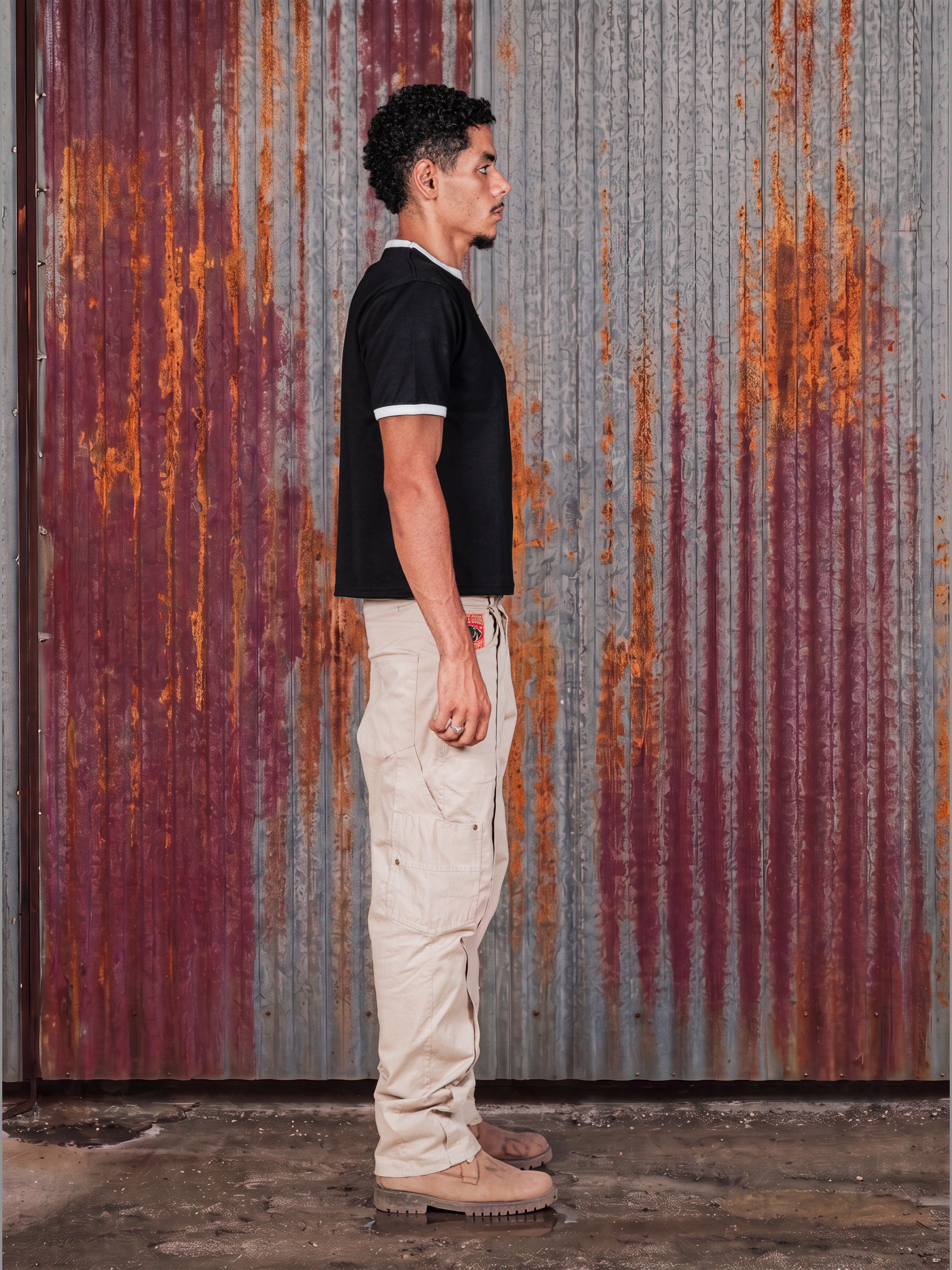 Black Ringer Tee