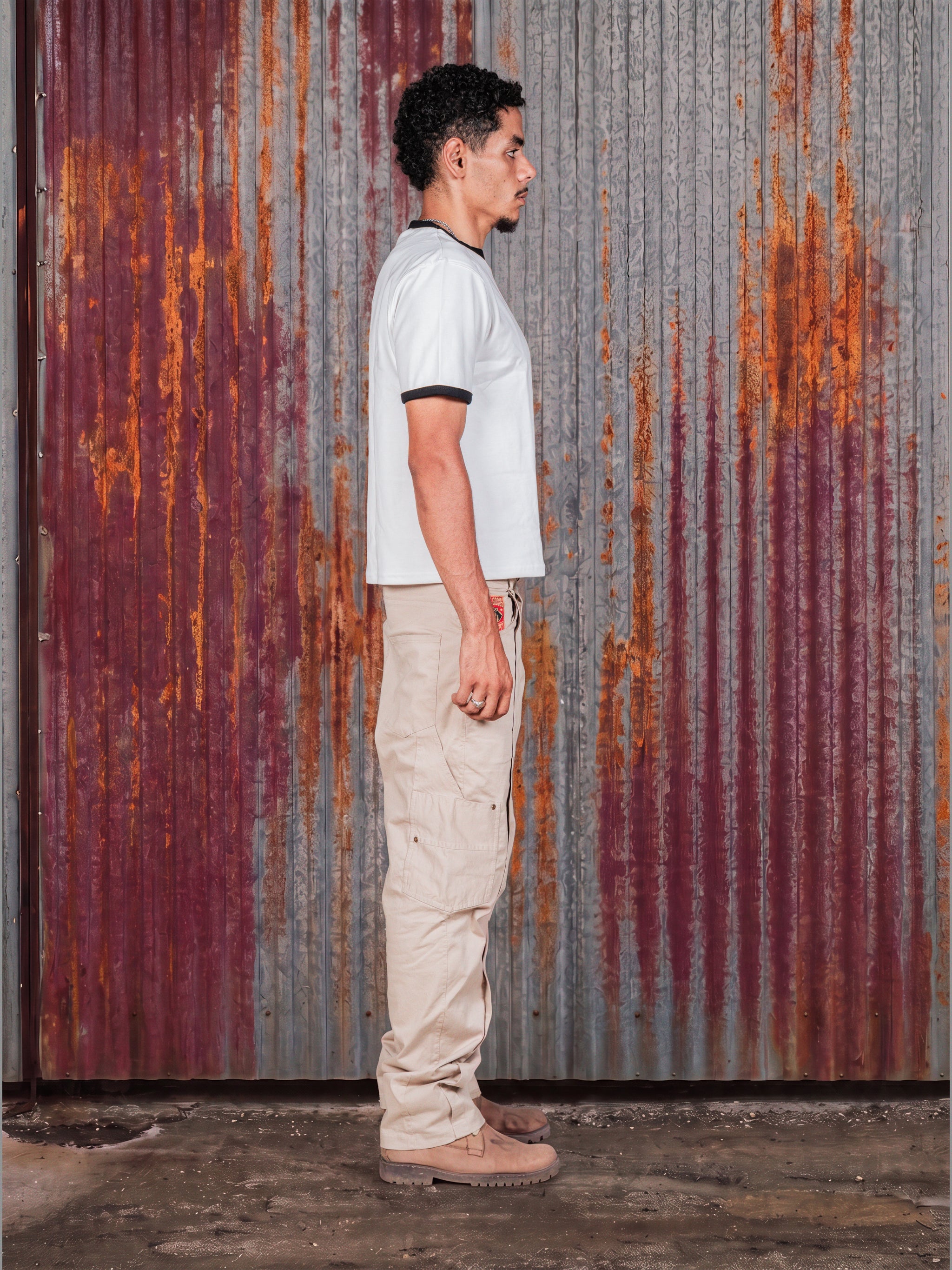 White Ringer Tee