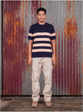 Navy & cream Stripe Knit Tee