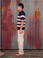 Navy & cream Stripe Knit Tee
