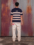Navy & cream Stripe Knit Tee