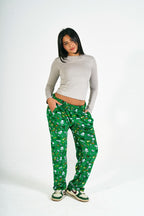 Xmas Drop Pants In Green