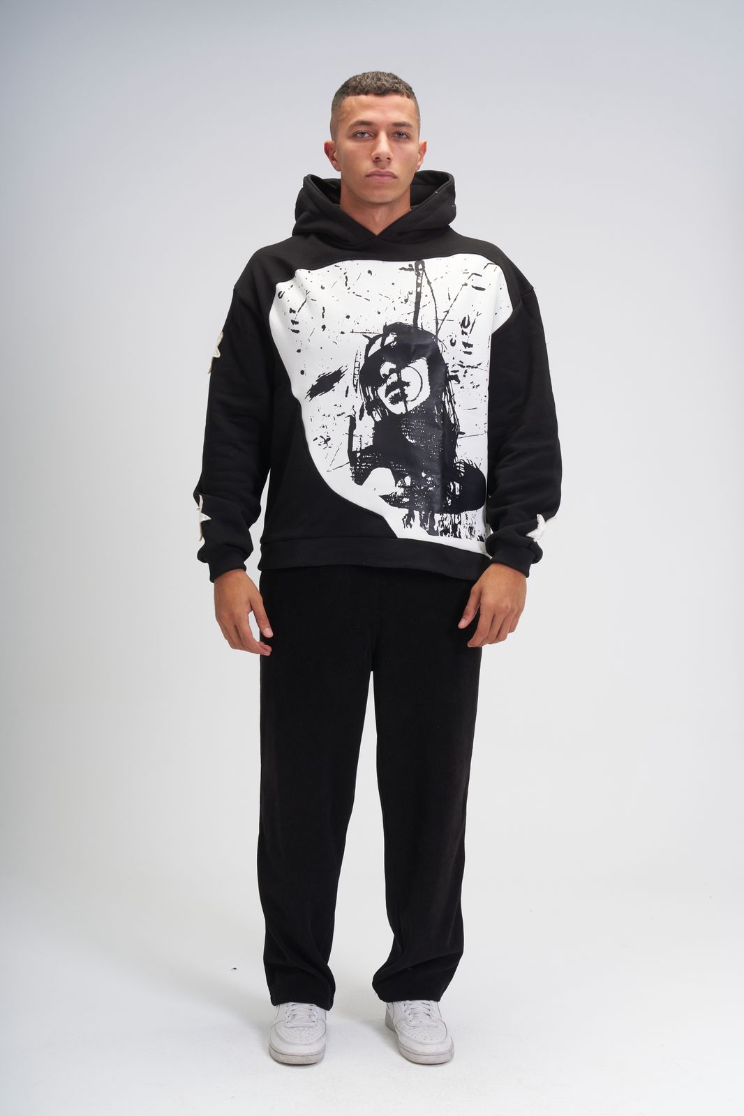 Black Savage Star Hoodie